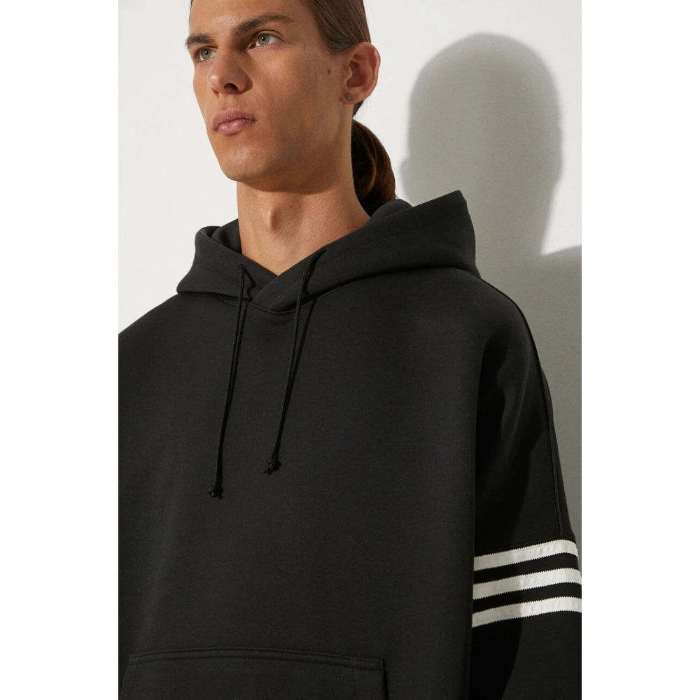 Adidas Mannen Mouw Drie Strepen Sweatshirt Black Heren