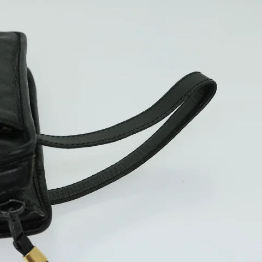 Loewe Pre-owned Leather clutches Black Dames