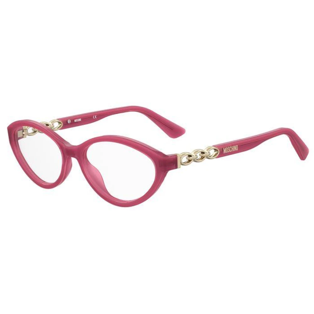 Moschino Rode Acetaatframebril met klassiek ontwerp Red Dames