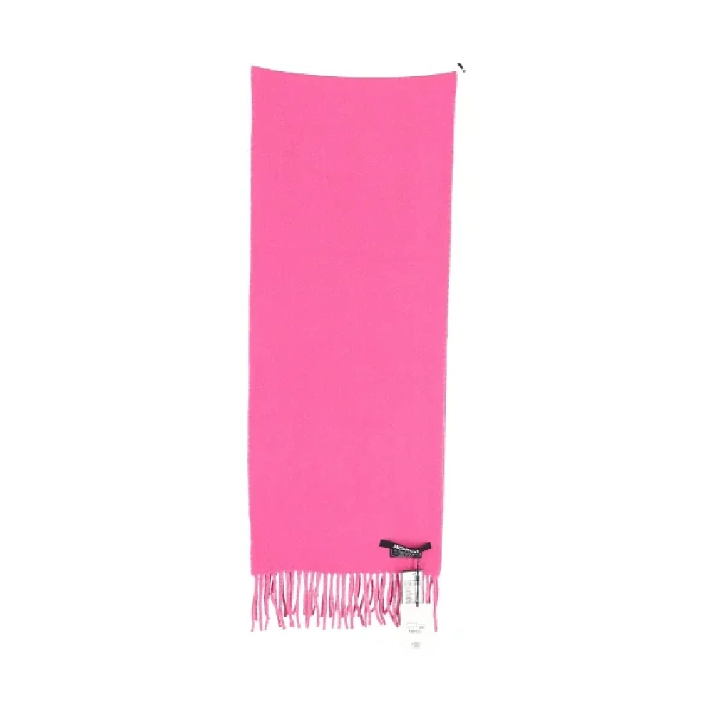 Jacquemus Pre-owned Wool scarves Pink Dames