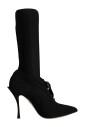 bottes-noires-a-lacets-mi-mollet