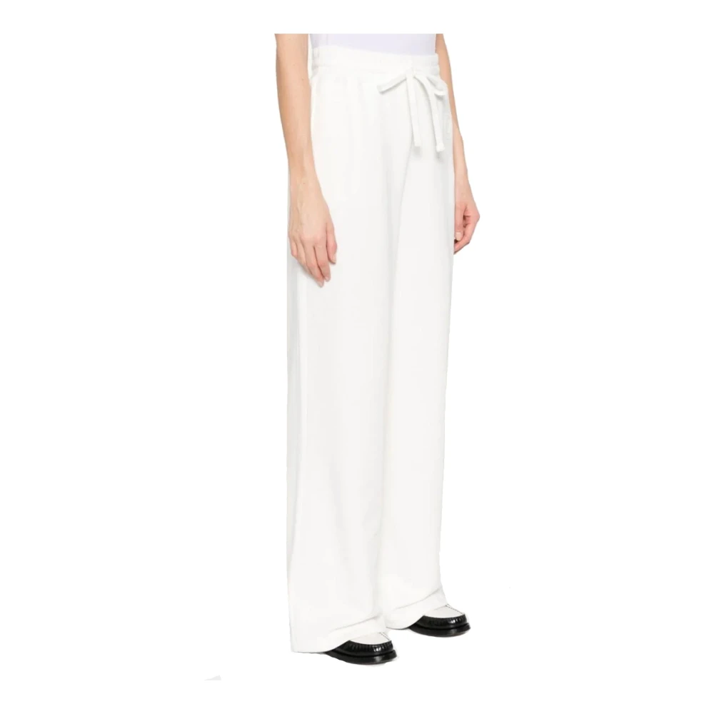 Gucci Katoenen joggingbroek met trekkoord in de taille White Dames