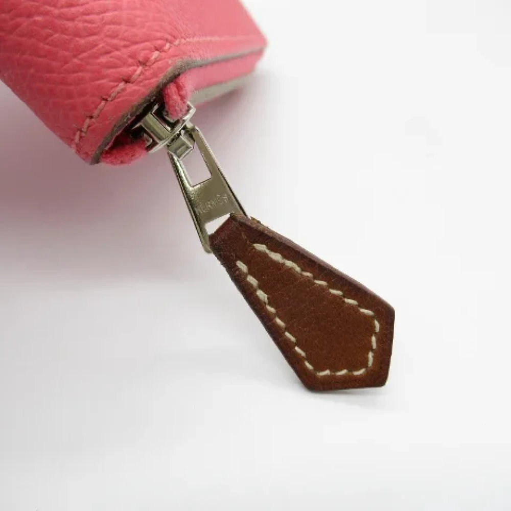 Hermès Vintage Pre-owned Leather wallets Pink Dames
