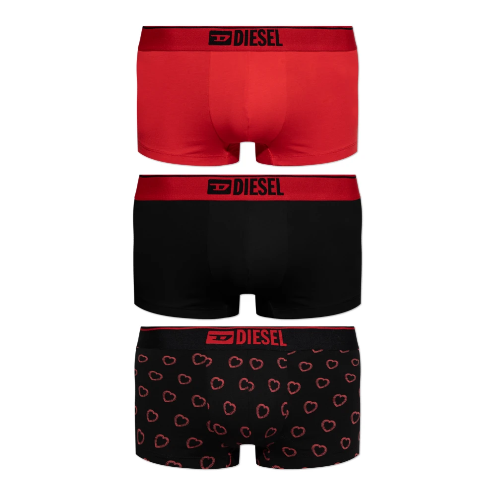 Diesel Driepak boxers Damien-Gft-3Pack Red Heren