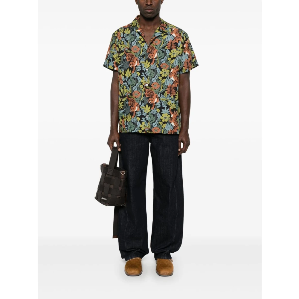 Jacquemus Indigo Blauw Geborduurde Jeans Blue Heren