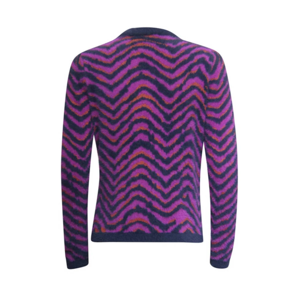 Roberto sarto O-Neck Cardigan Vest Purple Dames