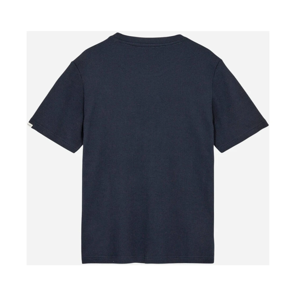 Anerkjendt Korte Mouw Wafel T-shirt Blue Heren