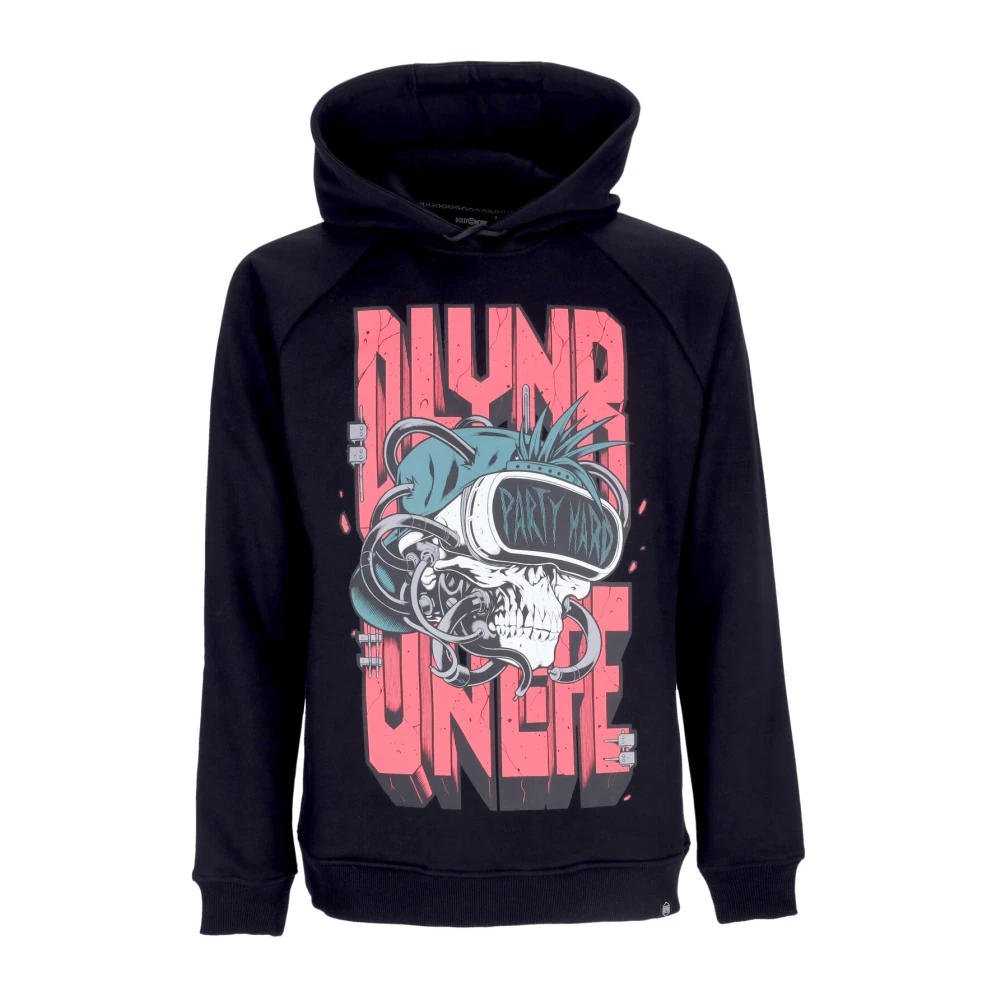 Dolly Noire Skull Party Hoodie Zwart Black Heren