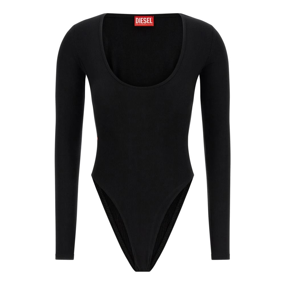 Diesel Vrouw Zwart Tops Dames, L, T-Bodyn Bodysuit