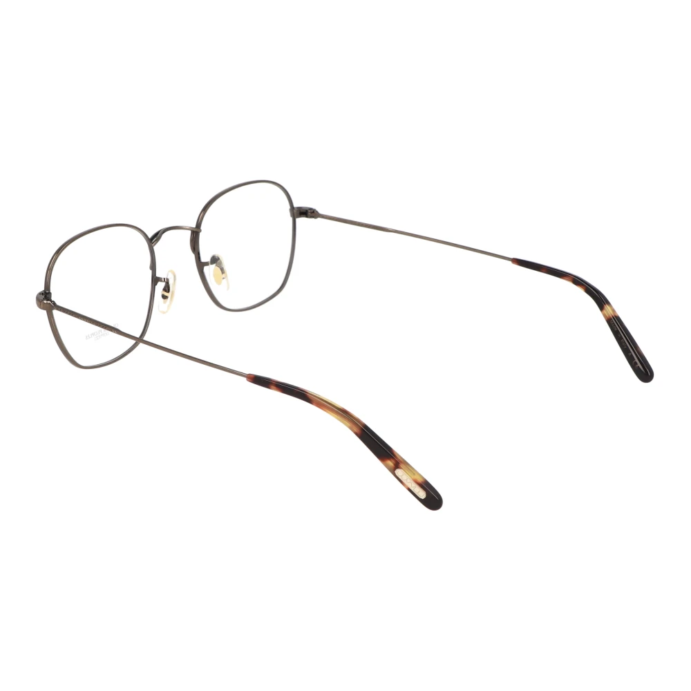 Oliver Peoples Klassieke vierkante metalen montuurbril Brown Unisex