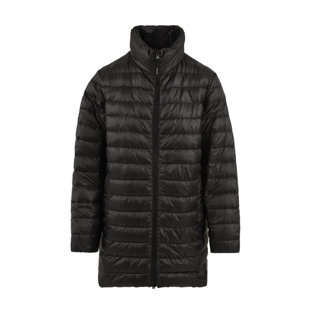 Aspesi Women's Black High-Neck Quilted Coat - Parkas - M - Coats