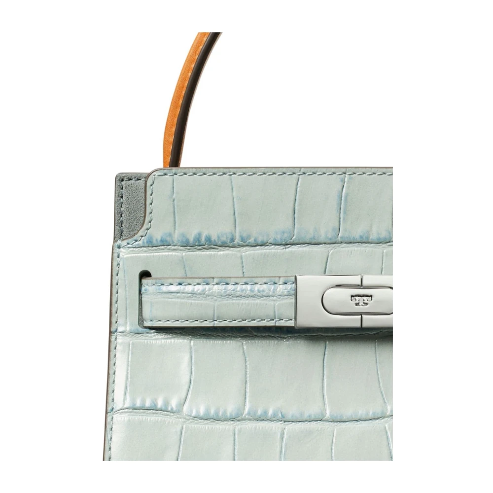 TORY BURCH Heldere Blauwe Krokodileffect Schoudertas Blue Dames