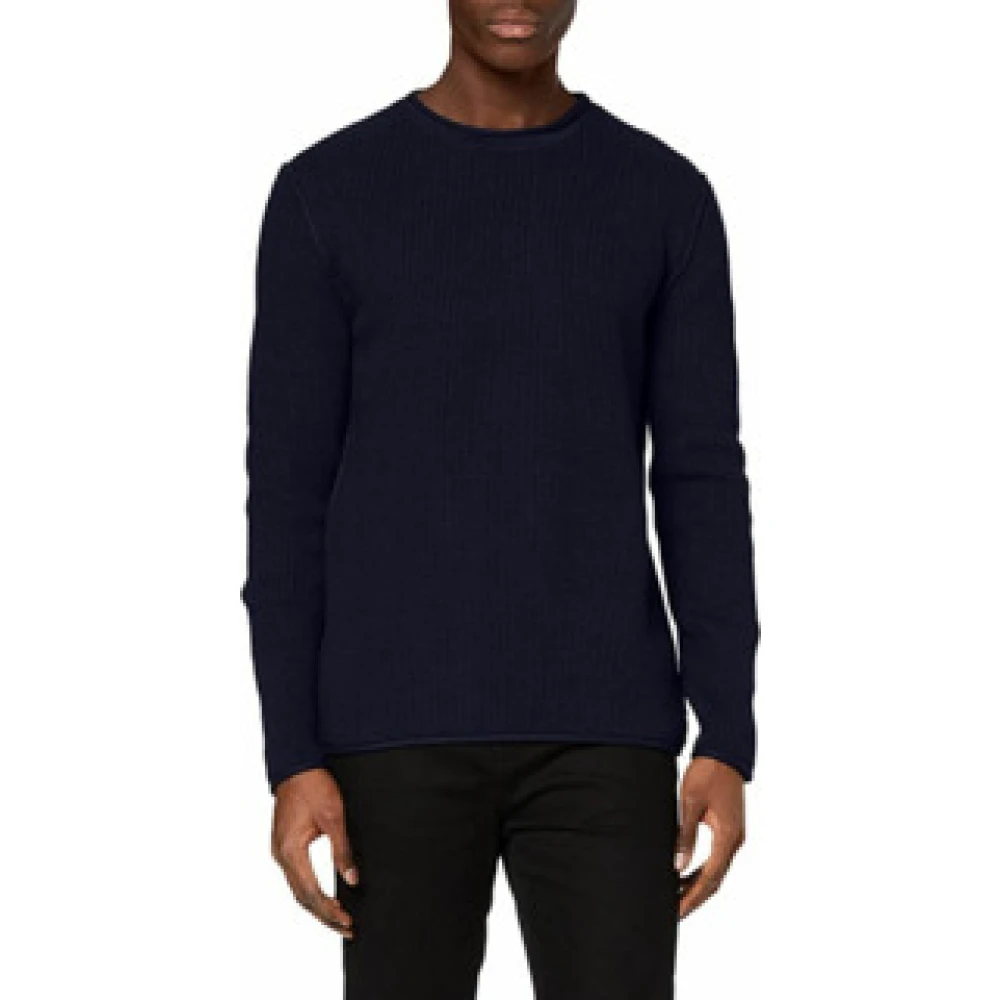 Replay Heren Gebreide Vest Blue Heren