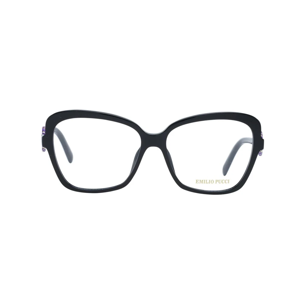 EMILIO PUCCI Zwarte Butterfly Style Optische Frames Black Dames