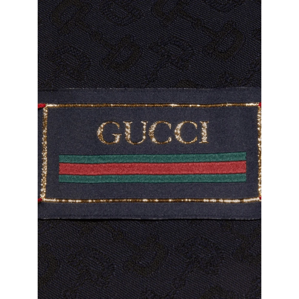 Gucci Horsebit-jacquard trekkoordbroek Blue Heren