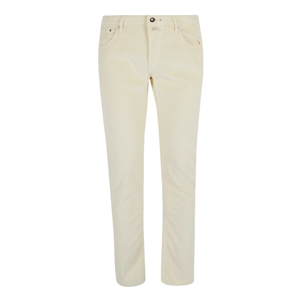Hand Picked Premium Katoenmix Broek Beige Heren