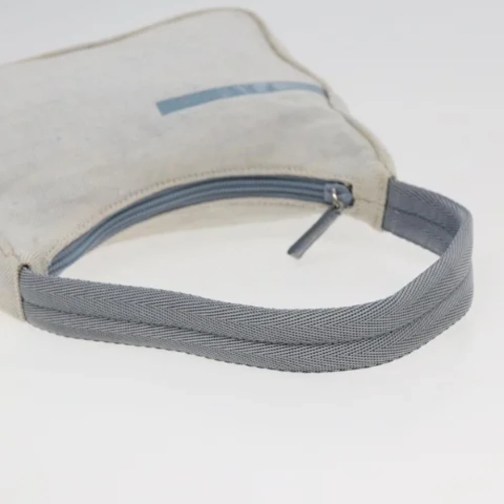 Prada Vintage Pre-owned Canvas pouches Blue Dames