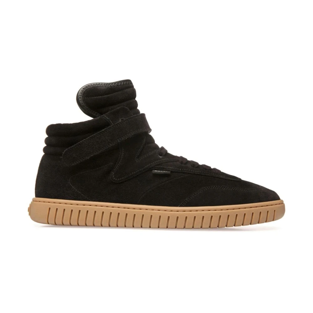 Bally Zwarte Suède Casual Sneaker Heren Schoenen