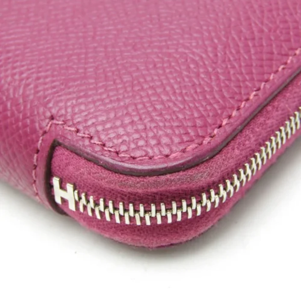 Hermès Vintage Pre-owned Leather wallets Purple Dames