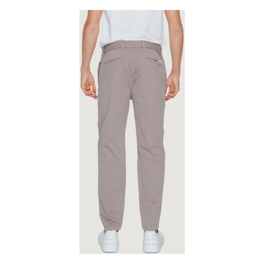 Hugo Boss Bruine Katoenen Broek met Veters & Zakken Brown Heren