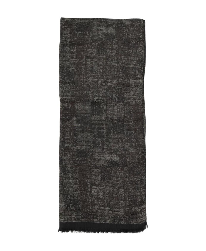 echarpe-gris-fonce-mouchetee