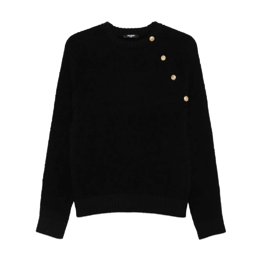 Balmain Unisex Kids Black Knit Jumper - Kids Knitwear - 12 Y - Kids