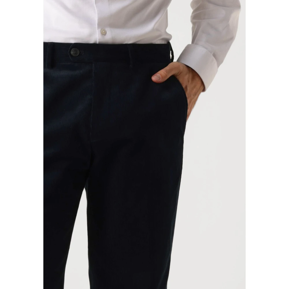 Selected Homme Ribfluwelen Broek in Donkerblauw Blue Heren