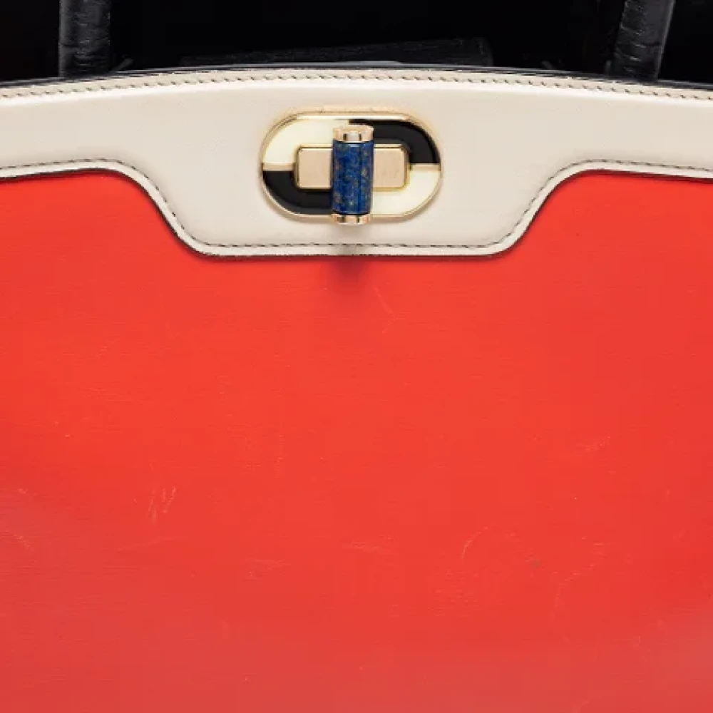 Bvlgari Vintage Pre-owned Leather totes Red Dames