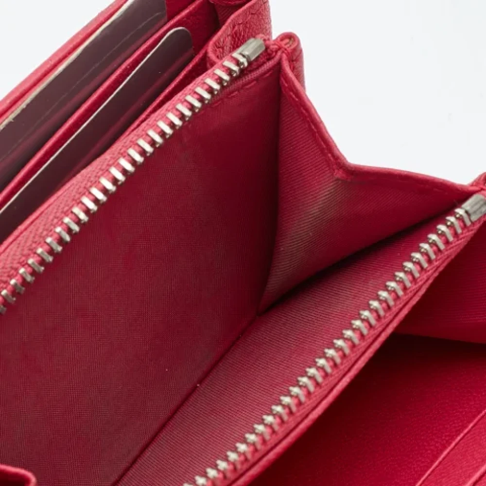 Dior Vintage Pre-owned Leather wallets Pink Dames
