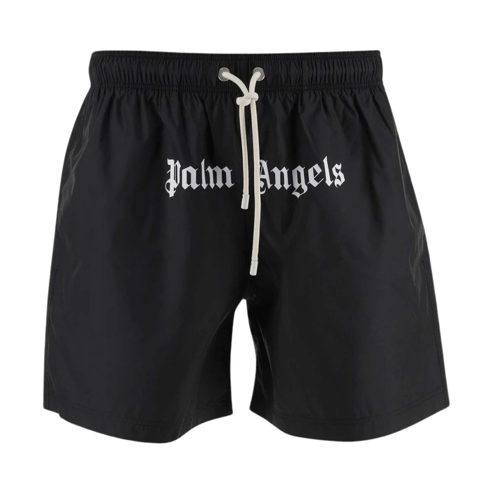 Palm Angels Stijlvolle Stoffen Jas Black Heren