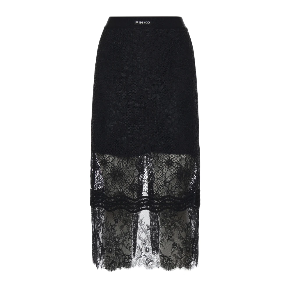 Pinko Women's Black Midi Skirts, Xs, Midi Skirts