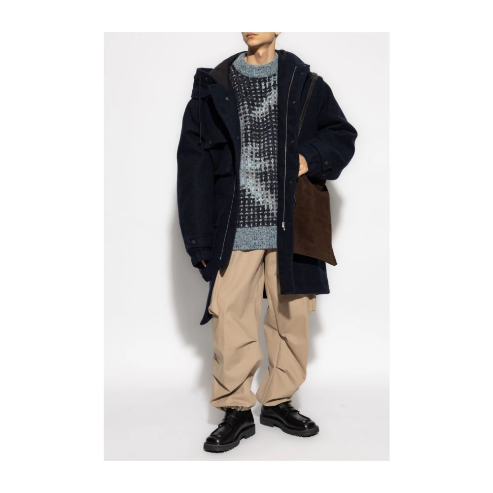 Dries Van Noten Cargo broek met 3D-zakken Brown Heren