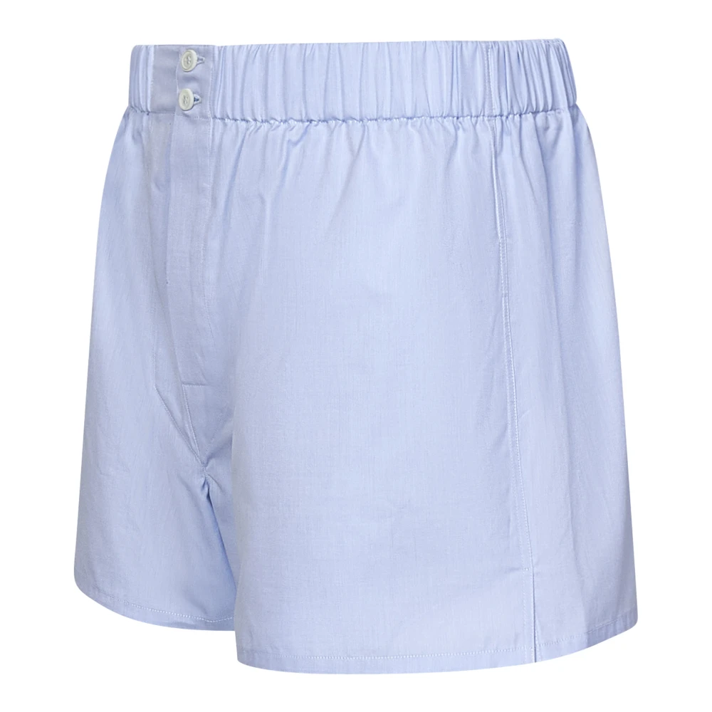 Brioni Heldere Blauwe Katoenen Boxershorts Blue Heren