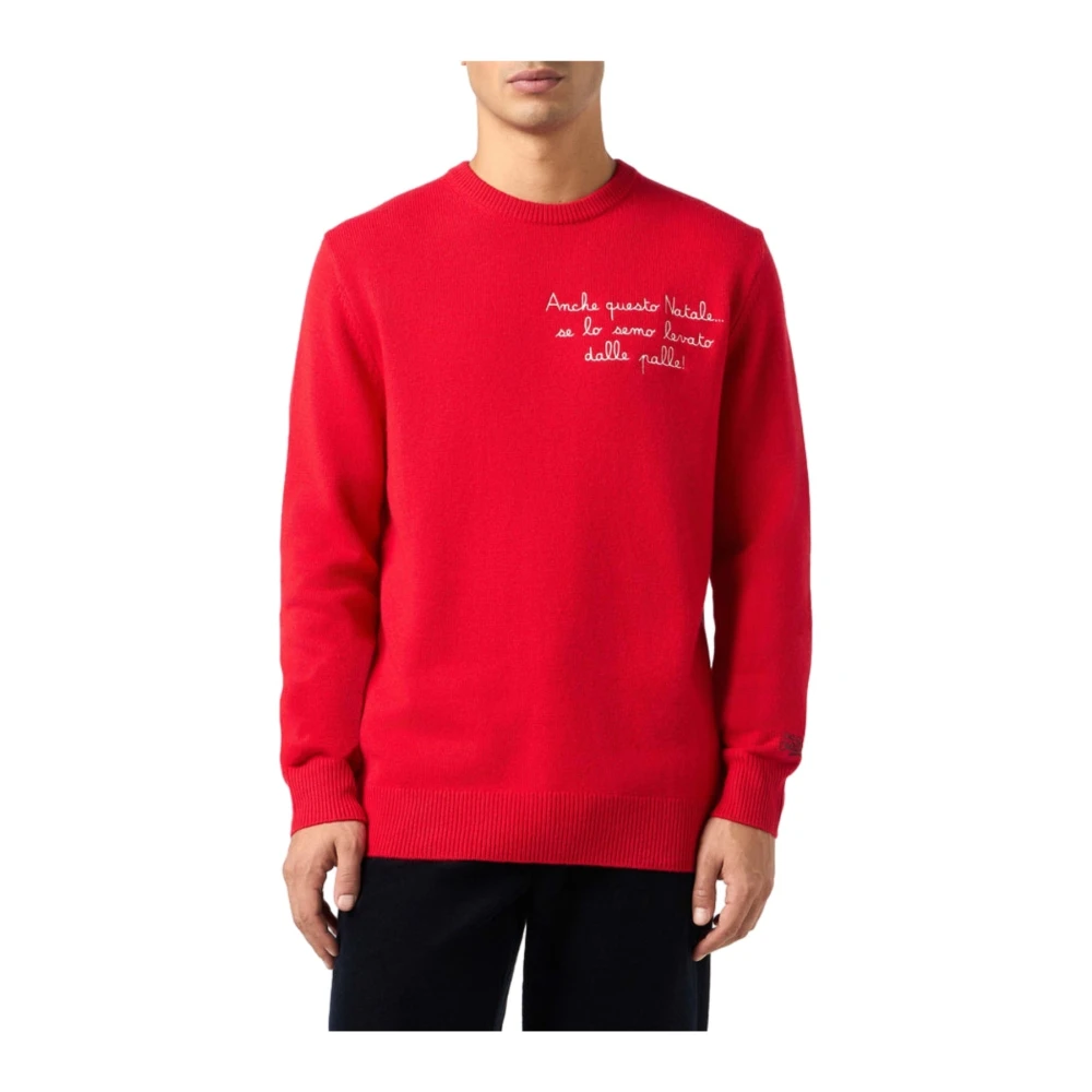 MC2 Saint Barth Kasjmier Wolmix Trui Red Heren