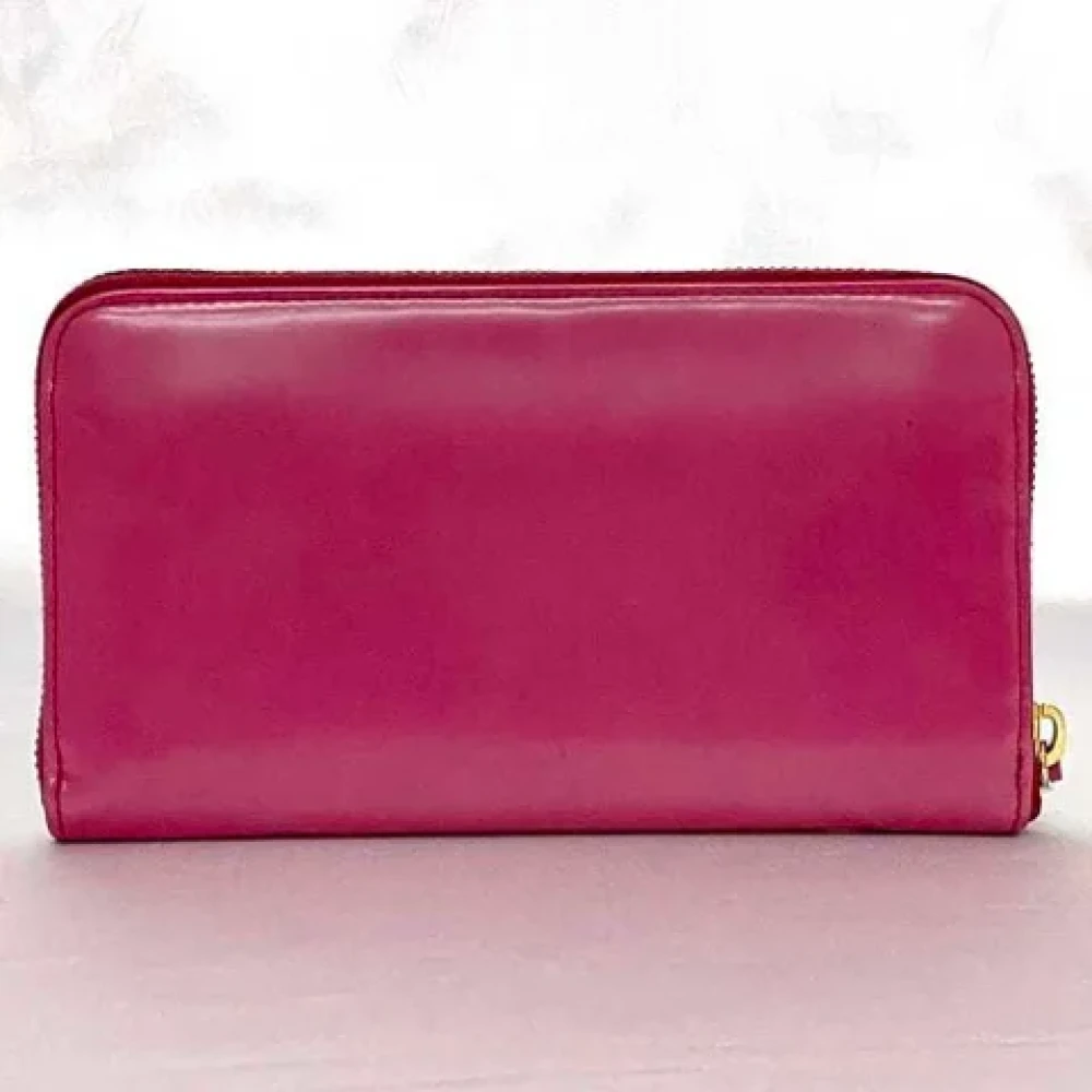 Prada Vintage Pre-owned Leather wallets Pink Dames