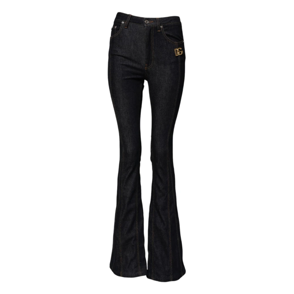 Dolce & Gabbana Women's Black Mid Waist Bootcut Denim Jeans - Bootcut Jeans - Xs - Jeans