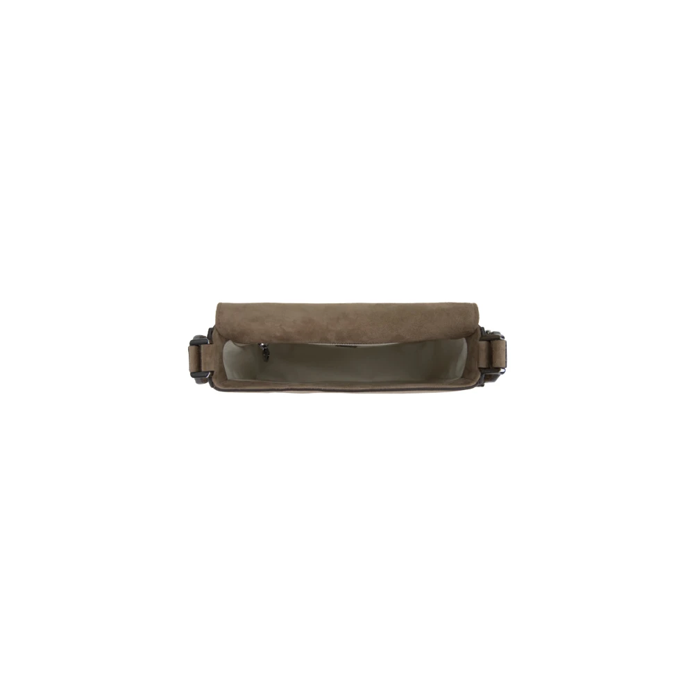 Dolce & Gabbana Suède leren schoudertas voor dames Brown Dames