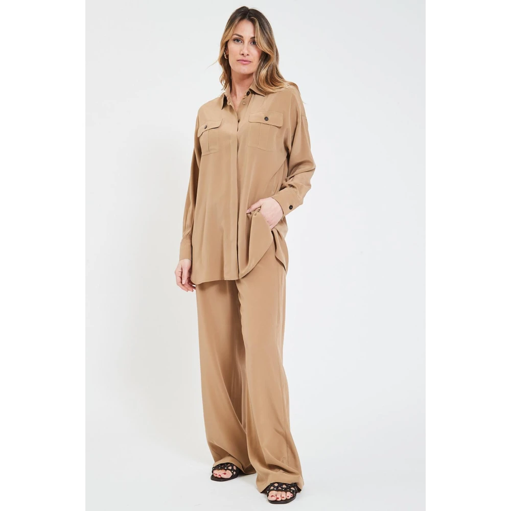 Max Mara Panfilo Blouse Brown Dames