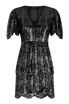 black-embroidered-short-dress