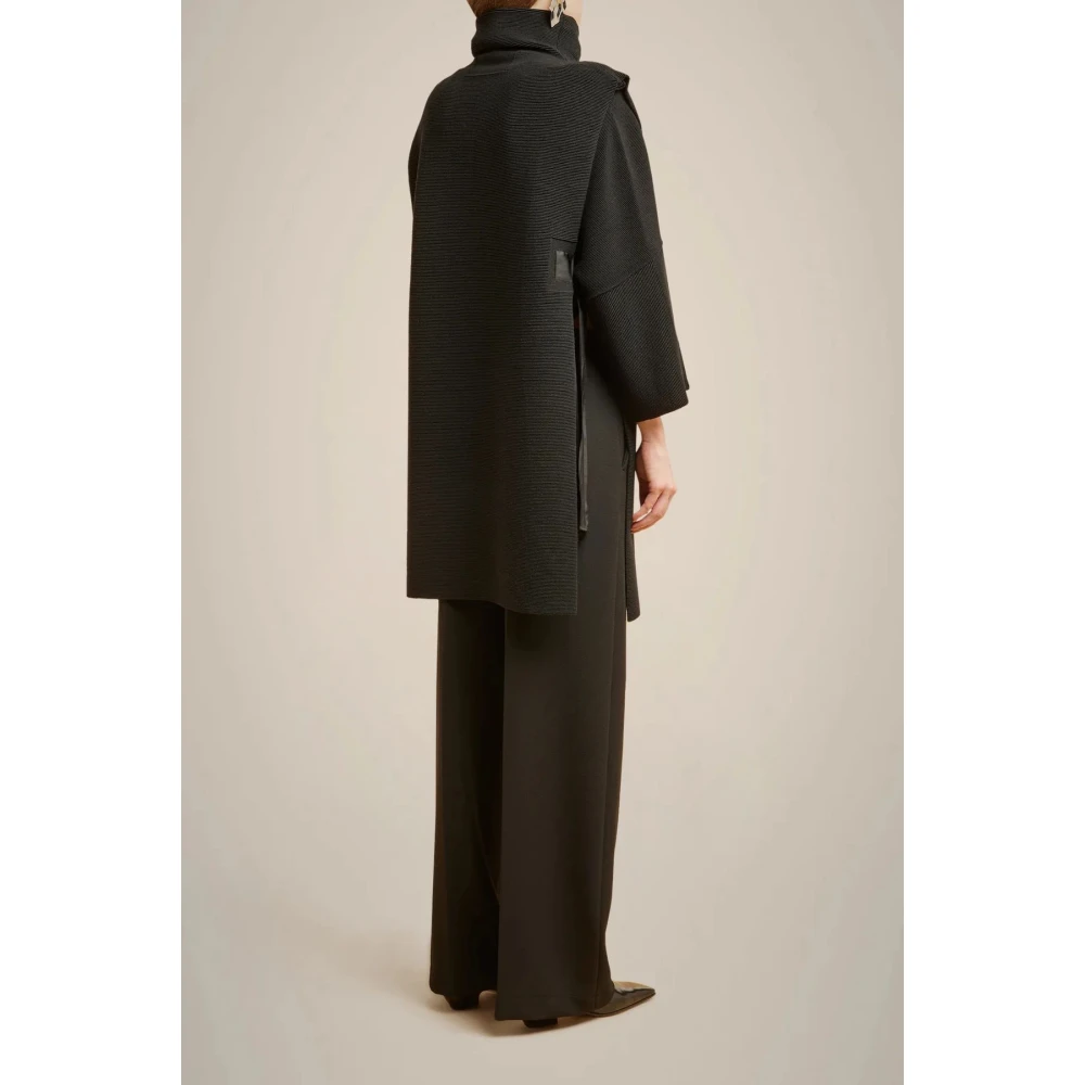 Liviana Conti Hoge Hals Merinowollen Trui Black Dames