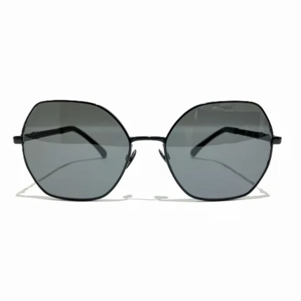 Chanel Vintage Pre-owned Plastic sunglasses Black Dames