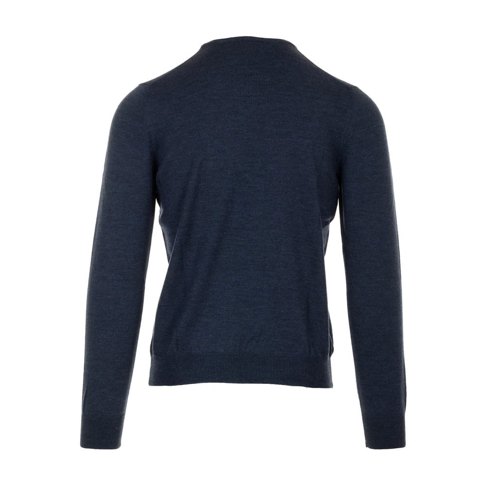 Gran Sasso Blauwe Ronde-Hals Gebreide Trui voor Mannen Blue Heren