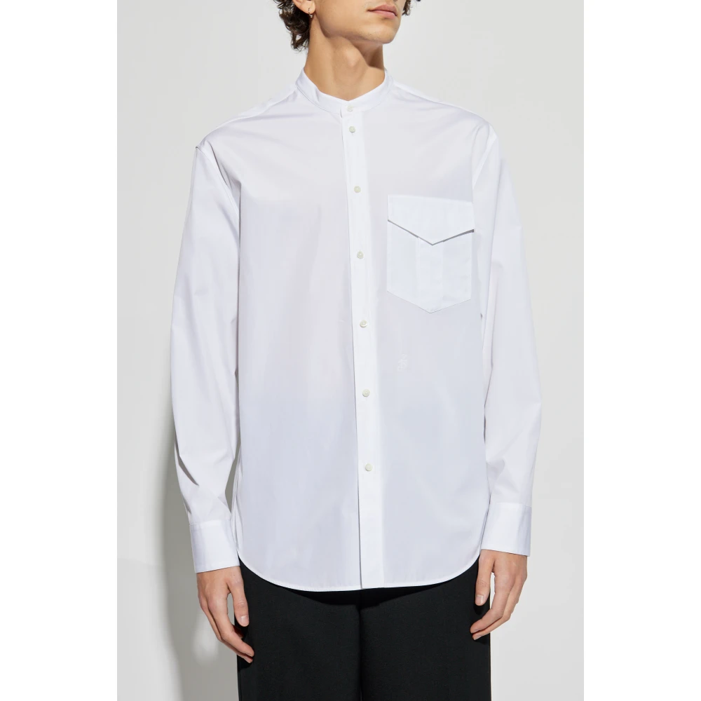 Jil Sander Overhemd met zak White Heren