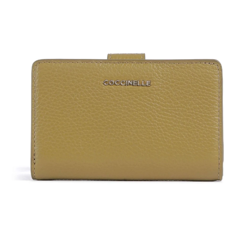 Coccinelle Women's Green Wallets & Cardholders, One Size, Metallic Soft Wallet