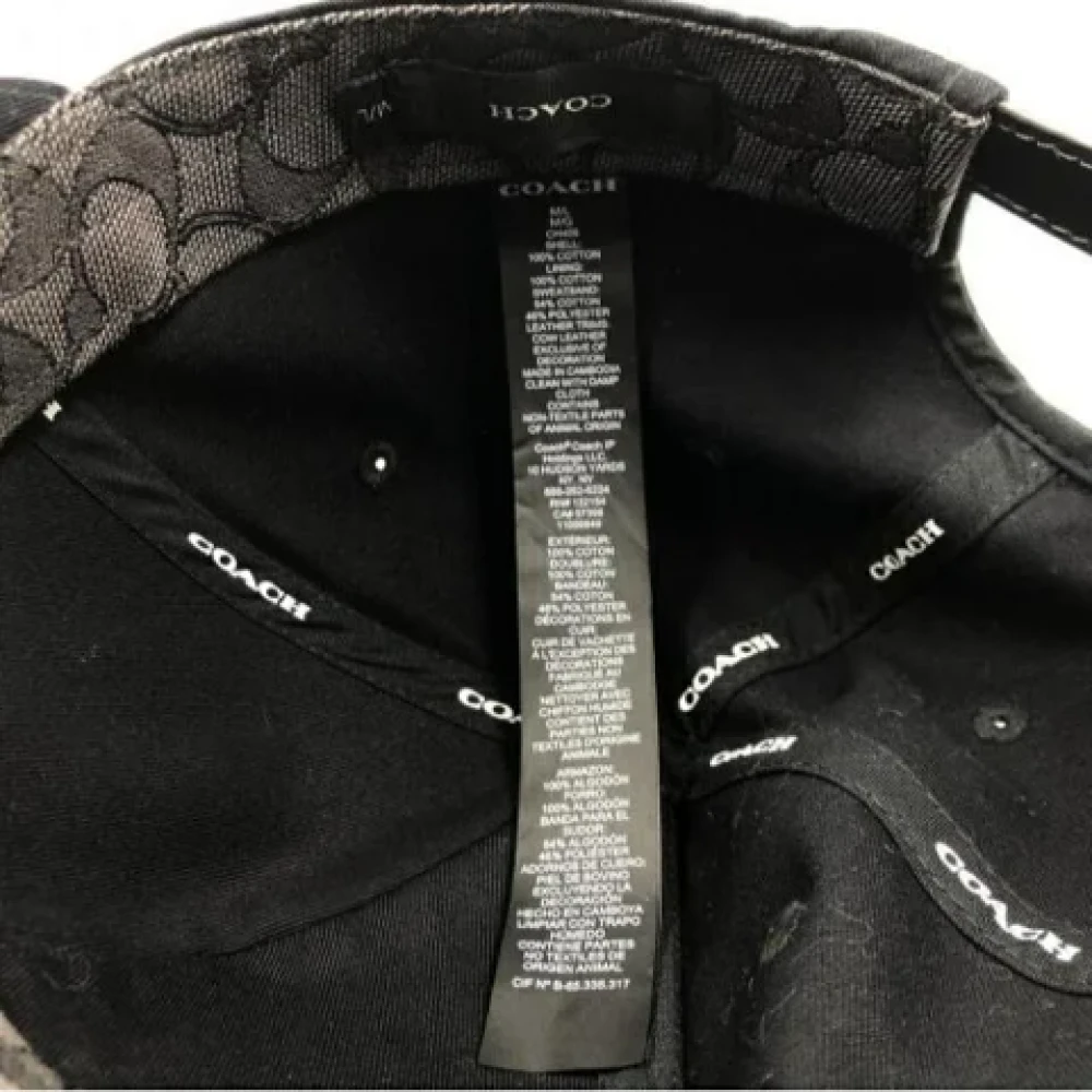 Coach Pre-owned Fabric hats Blue Heren