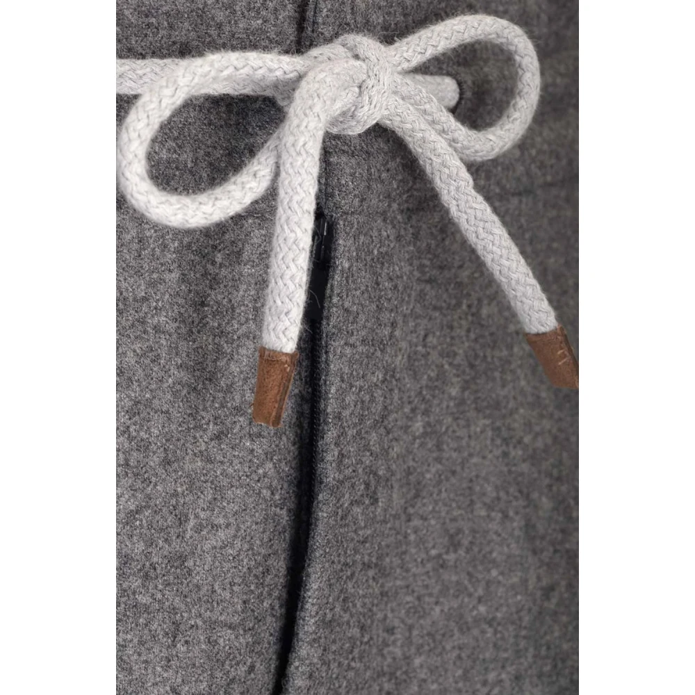 BRUNELLO CUCINELLI Broek met trekkoord Gray Heren