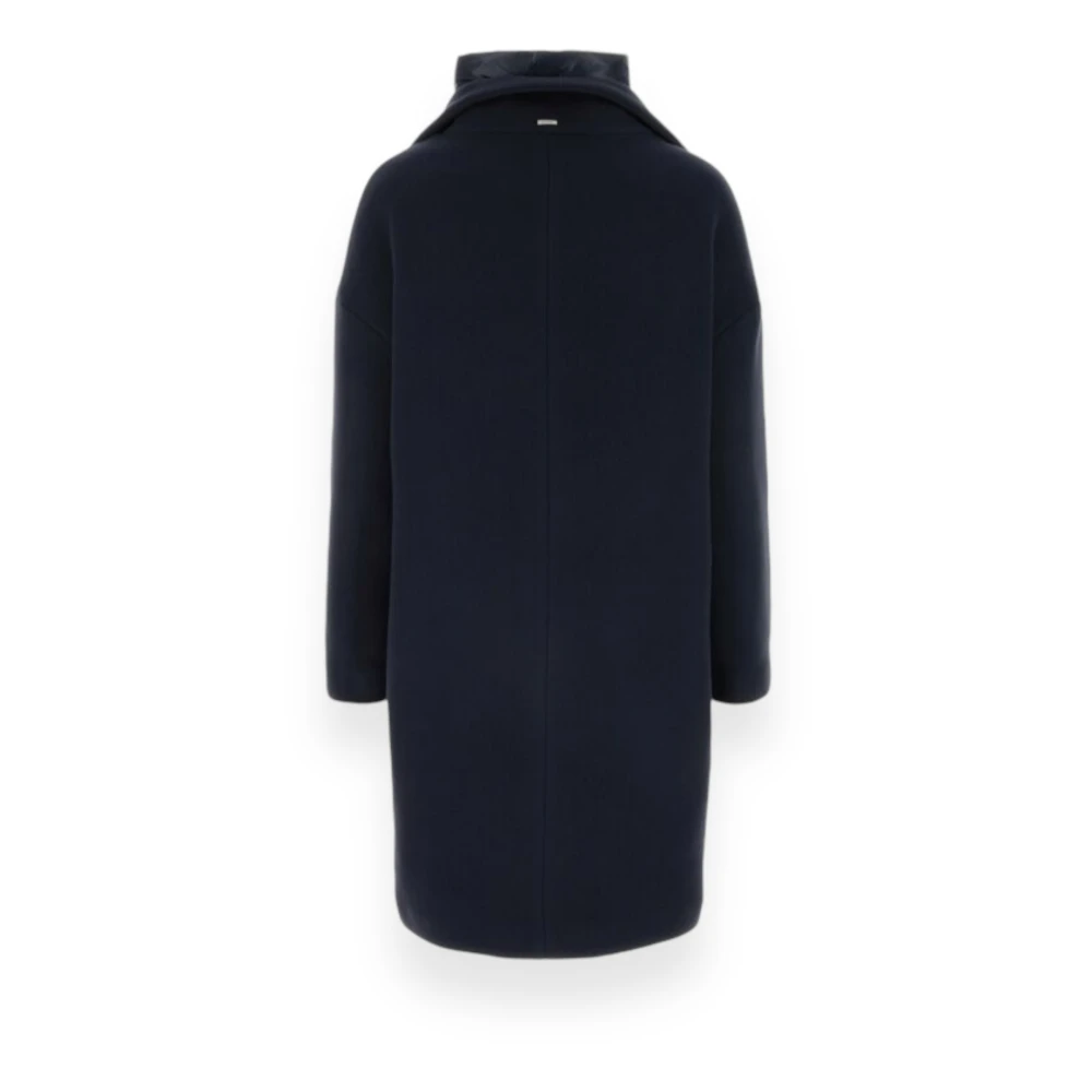 Herno Moderne Dubbele Jas Blue Dames