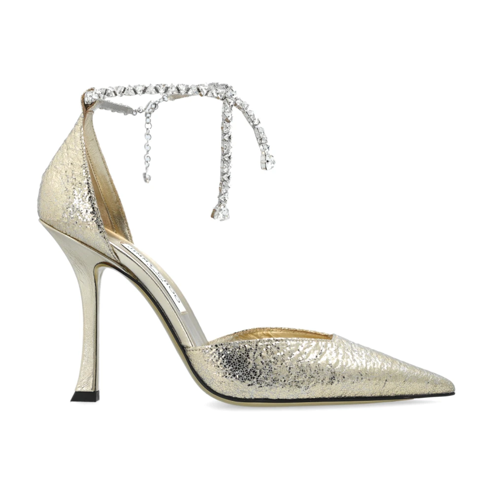 Jimmy Choo Women's Yellow High Heels ‘Stevie’ - Pumps - 7 Uk - Shoes