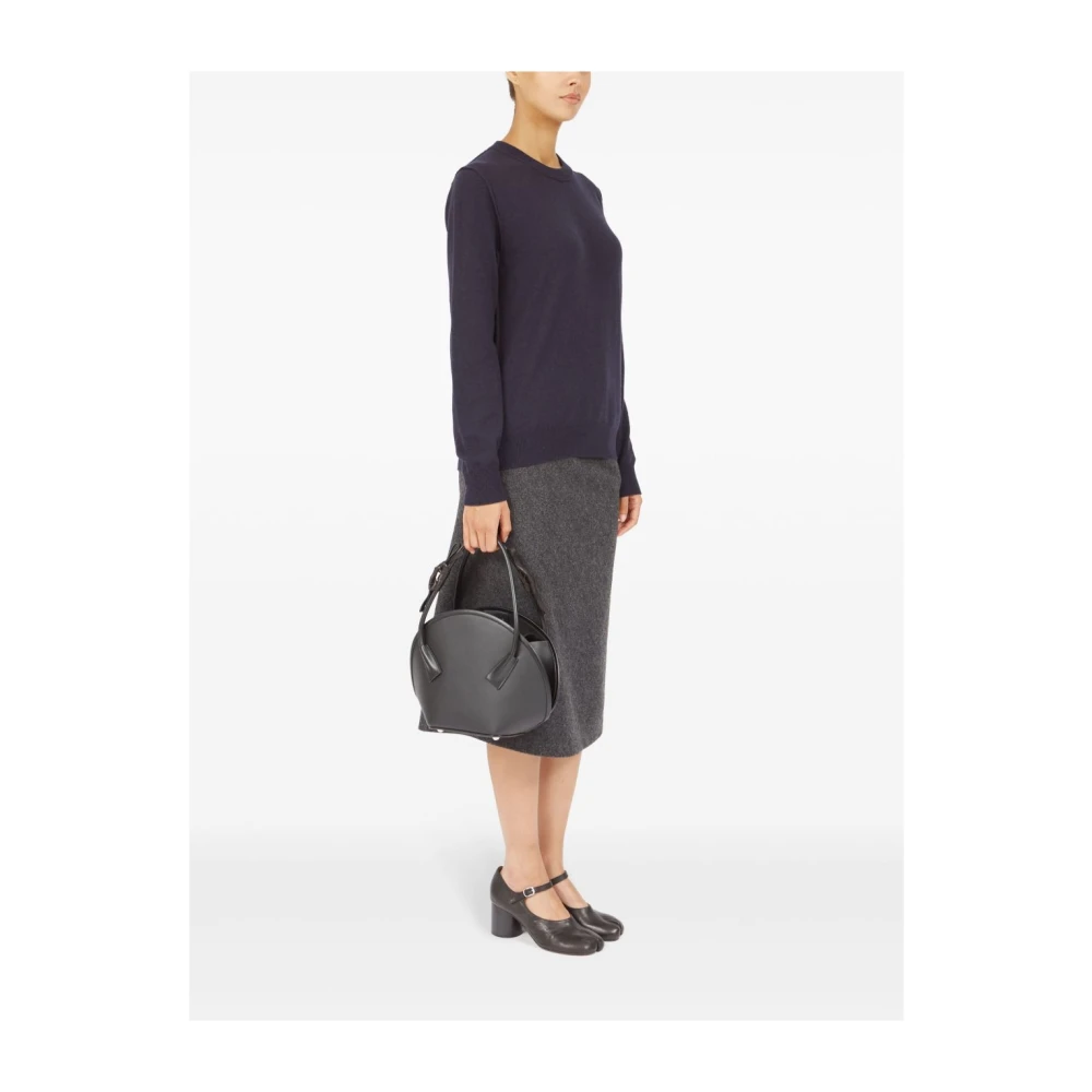 Maison Margiela Zwarte leren handtas Black Heren