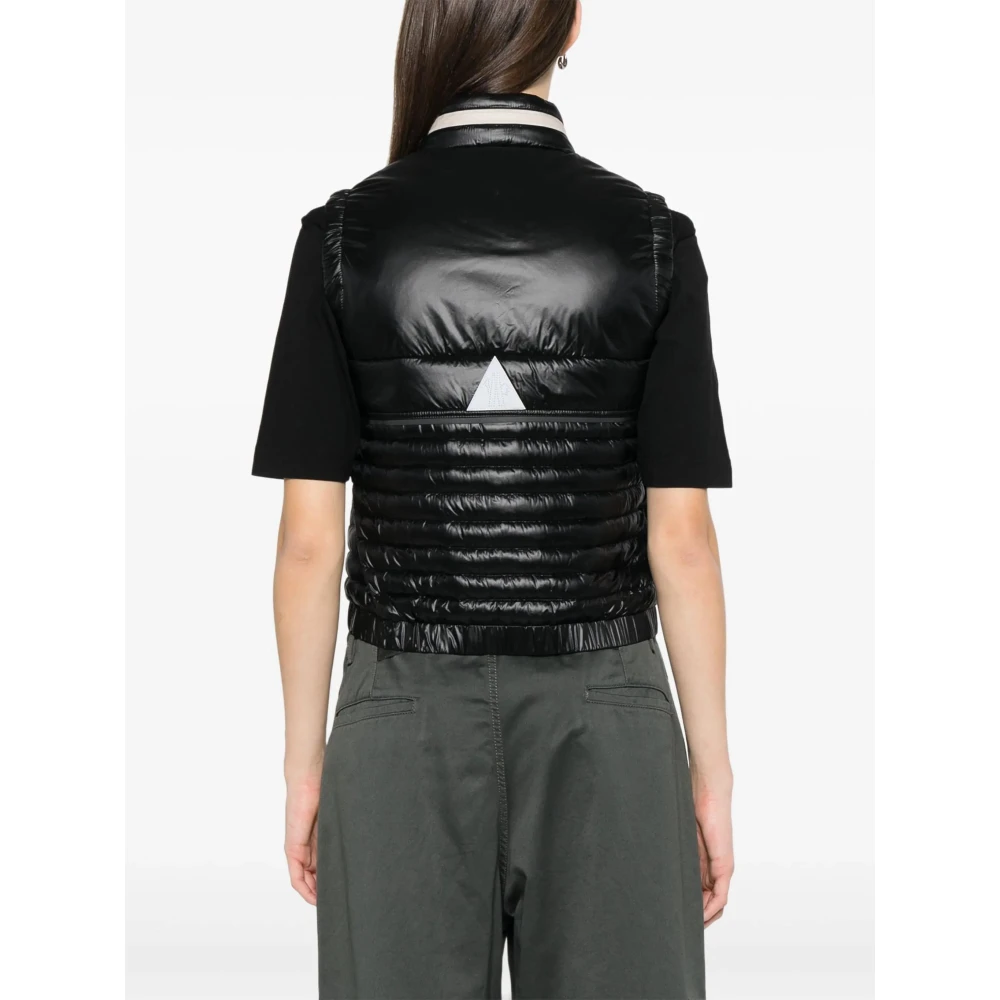Moncler Stijlvolle Gumiane Jas Black Dames
